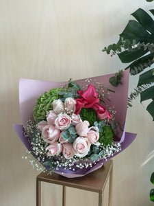 BK02 粉玫瑰花束